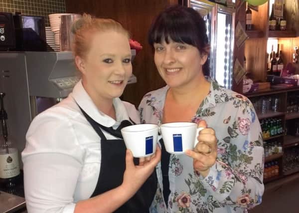 Free tea or coffe on offer from staff at The Gate House.