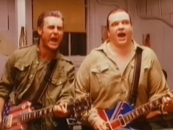 John Parr and Meat Loaf performing Rock 'N' Roll Mercenaries. (Photo: YouTube).