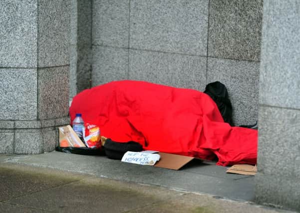 18 August 2015 .......      Stock Picture.
 Homeless sleeping rough in the centre of Leeds. Picture Tony Johnson
