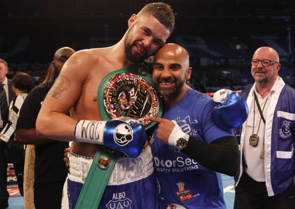 Dave Coldwell with Tony Bellew