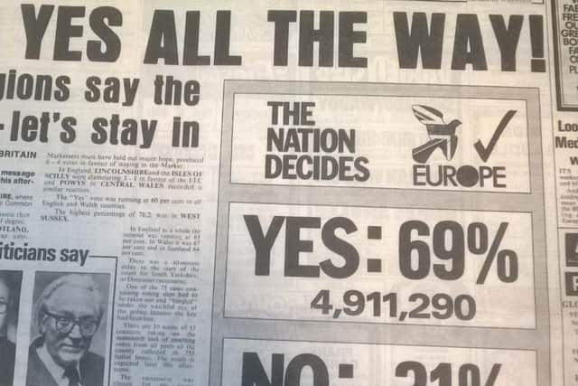 How The Star reported the 1975 referendum.