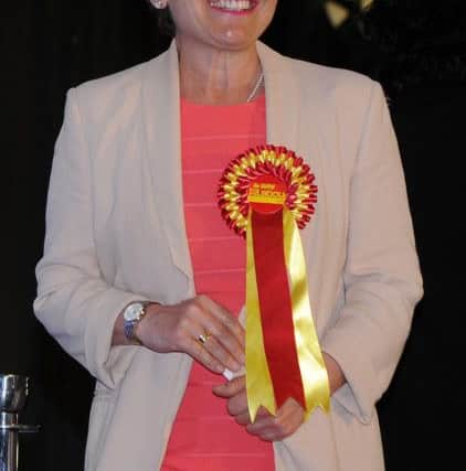 Rosie Winterton after she winning her constituency at Doncaster Racecourse for the Doncaster count. Picture: Andrew Roe