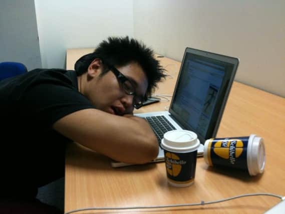 Have you ever fallen asleep while at work? (Photo: Wikipedia).