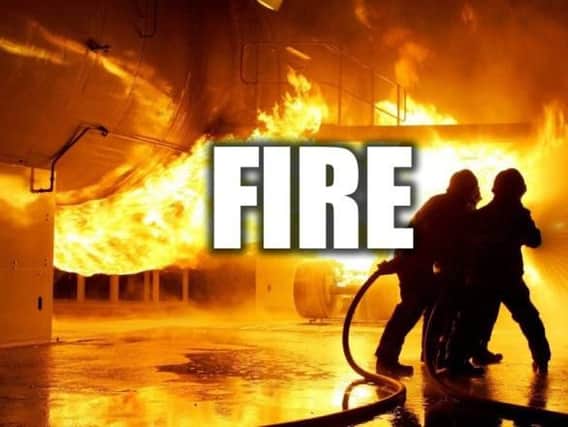 Firefighters tackled bathroom blaze