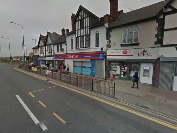 The incident occurred at the One Stop shop in Woodlands at around 5.20pm last night, when a man ran into the shop brandishing a knife.