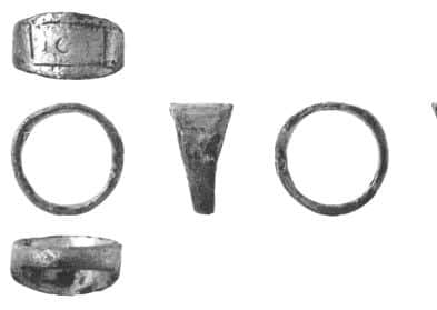 Roman 'TOT' ring, found in Wadworth, Doncaster in September 2015.