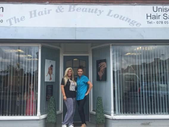 Kerry Katona visited the Hair and Beauty Lounge in Skellow to have her hair extensions fitted there.