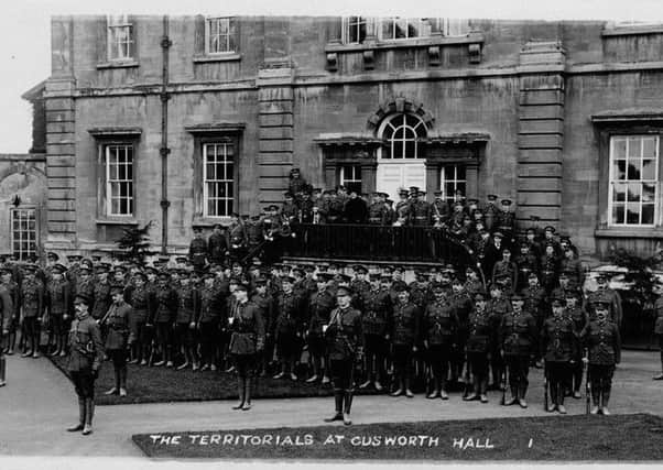 Home front territorials at Cusworth Hall.