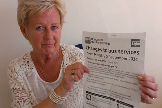 Wendy Morris is opposed to planned bus cut