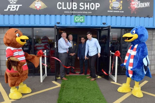 Doncaster Rovers relationship with new kit manufacturer FBT has been hailed a success following the opening of the renovated club shop at the Keepmoat.
