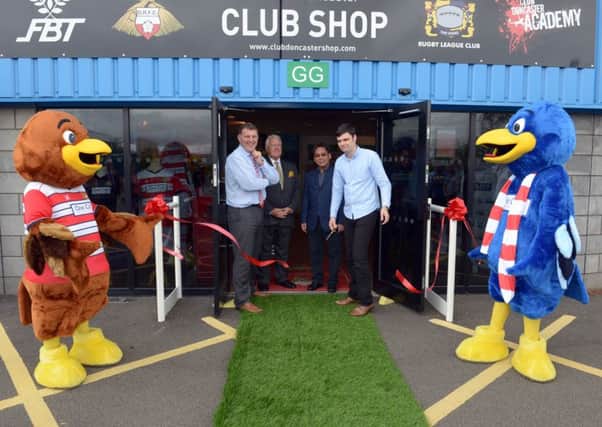 Doncaster Rovers relationship with new kit manufacturer FBT has been hailed a success following the opening of the renovated club shop at the Keepmoat.