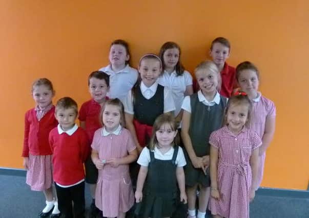 Pupils at Sandhill Primary School in Great Houghton.