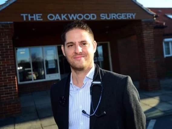 Dr Dean Eggitt at his surgery in Doncaster