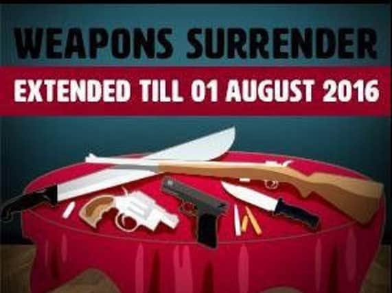 Arms amnesty extended