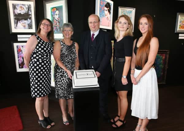 Pictured at the opening of an art gallery in Bawtry from l to r are:- gallery owner Ruth Worsman with her colleagues.