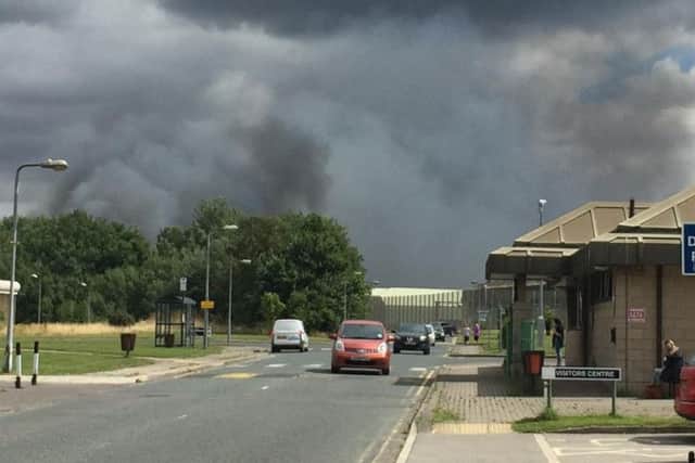 A major fire has broken out at HMP Lindholme. Picture: Lesley Pickersgill.