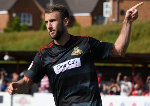 Andy Williams celebrates his goal. Picture: Andrew Roe