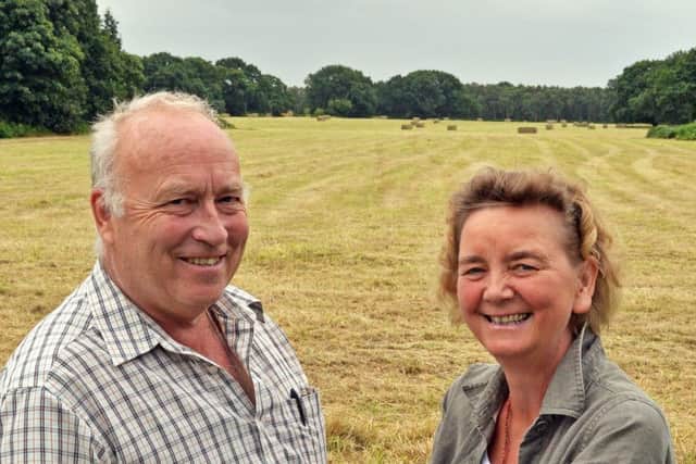 Trustees David and Paulette Benjamin pictured in the grounds of the Hall. Picture: Marie Caley NDFP Gomde MC 5
