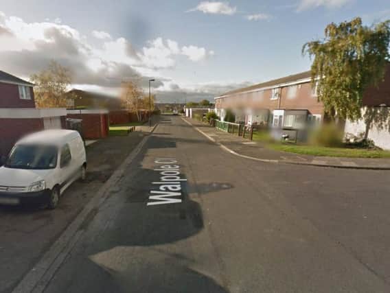 An 18-year-old man was assaulted by a man unknown to him in Walpole Close, Balby. Picture: Google.