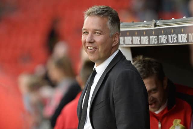 Darren Ferguson could afford a smile after Tuesday nights win against Cambridge United.