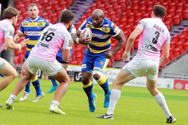 Makali Aizue in action for Doncaster. Photo: Chris Etchells