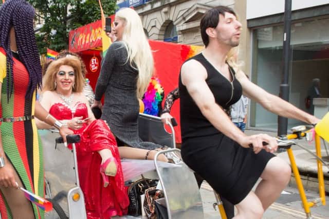 Doncaster Pride event gets underway with a parade around the town centre