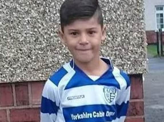 Daniel Fagg, 10, went into cardiac arrest during a football game on Sunday morning