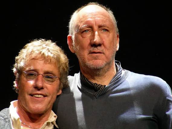 Sheffield-bound: Roger Daltrey and Pete Townshend