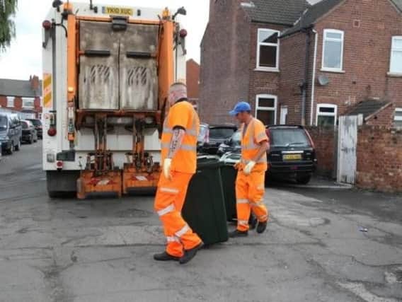 All refuse bins, green box recycling collections and green garden waste collections will be put back a day.