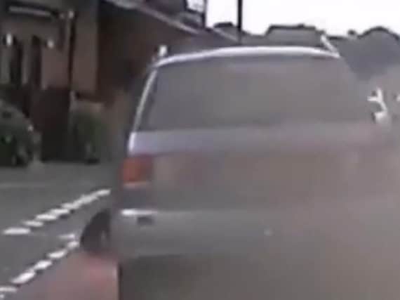 The vehicle captured on camera in High Green. (Photo: YouTube).