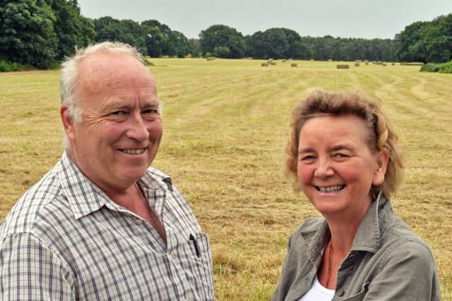 Trustees David and Paulette Benjamin pictured in the grounds of the Hall. Picture: Marie Caley NDFP Gomde MC 5