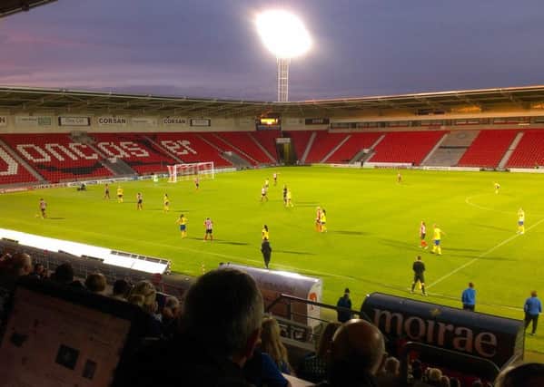 Doncaster Belles v Sunderland - the view from the press box.