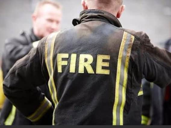 Firefighters dealt with a vehicle which caught fire after a crash in Doncaster