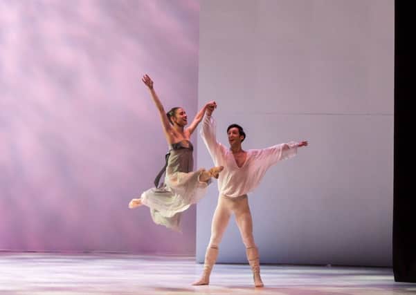 Giuliano Contadini and Martha Leebolt in the title roles of Northern Ballet's production of Romeo and Juliet
