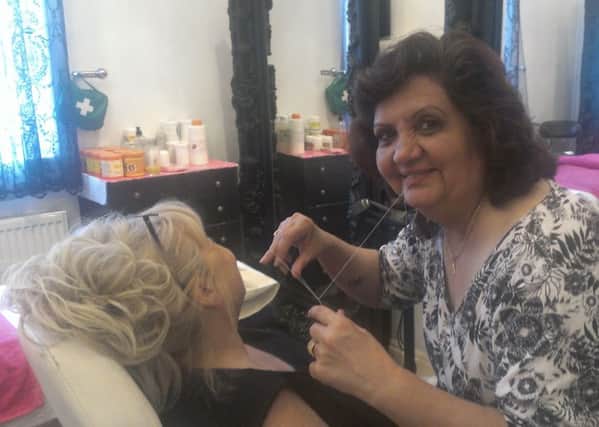 Maya Davda who offers beauty treatments has moved premises