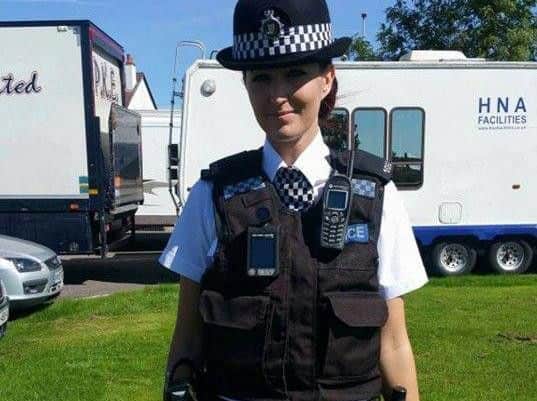 Danielle has signed up to an agency which supplies police extras to TV series.