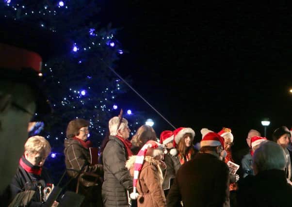 Hospice Light up Life switch on at Hospice
Bishop Robert speaks at switch on.