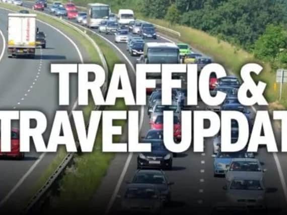 There has been a smash on the M18.