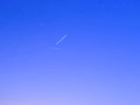 Are these asteroids above Doncaster? (Photo: YouTube).
