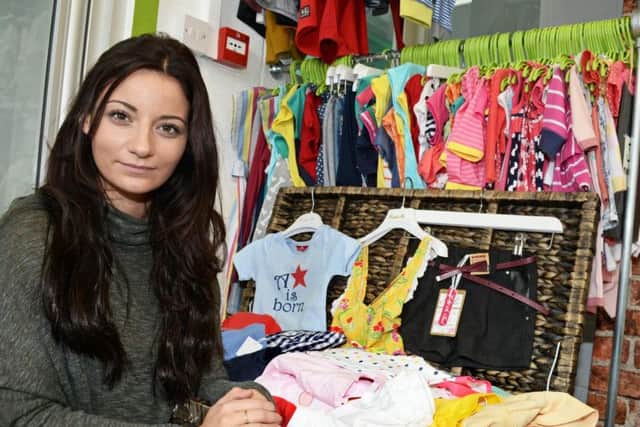 Frances at her clothes shop Pud.