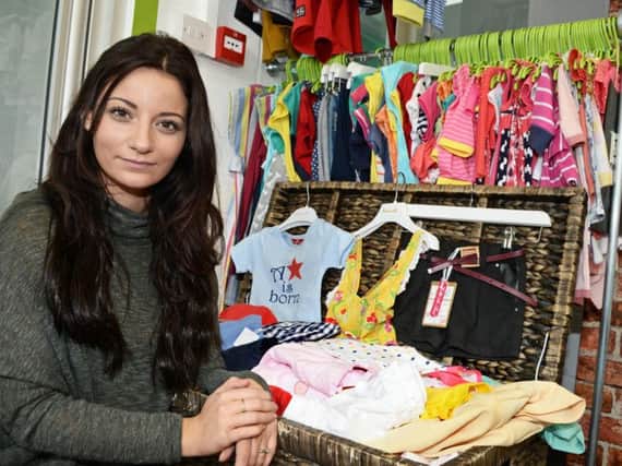 Children's clothes shop owner Frances Bishop.
