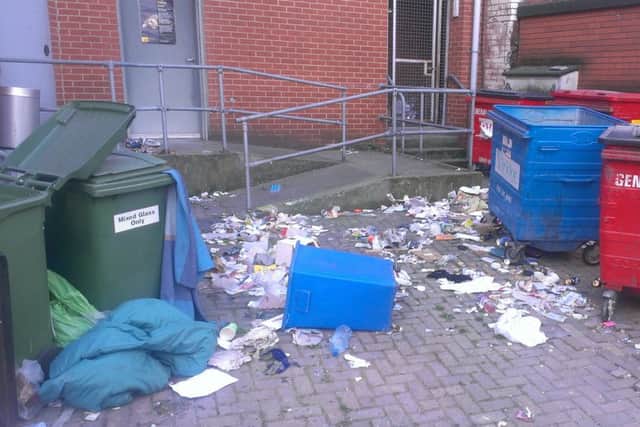 Litter in Doncaster.