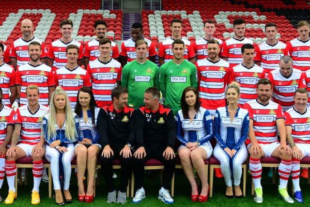 All smiles: Ferguson's revamped squad has started well in League Two.
