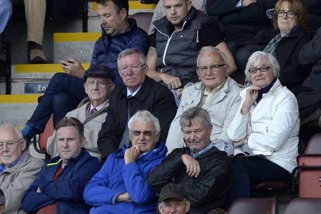 Sir Alex Ferguson watches Rovers at Crewe Alexandra - which could be the last game son Darren allows him to watch