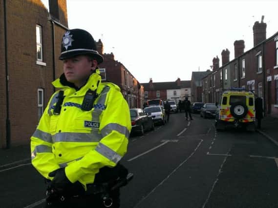 Armed raids were carried out in Doncaster this morning