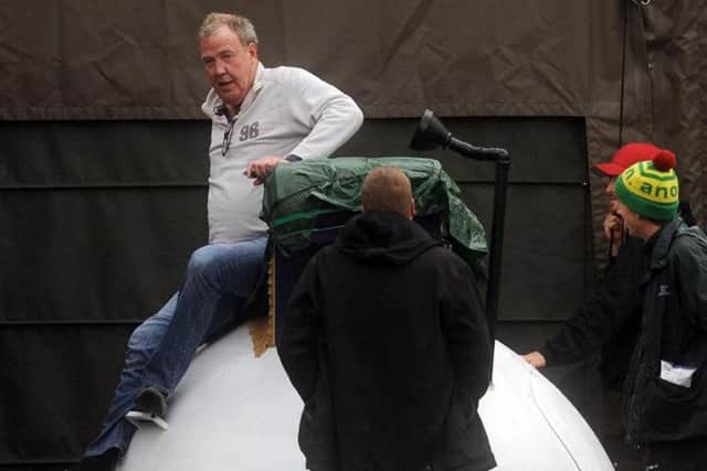 Doncaster TV star Jeremy Clarkson filming in Whitby.