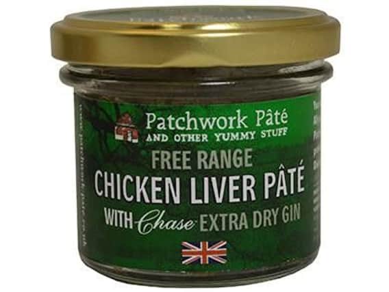Patchwork chicken liver pate