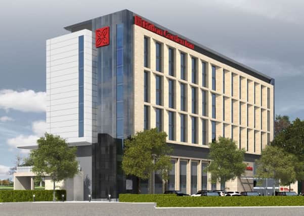 The planned Doncaster Hilton hotel