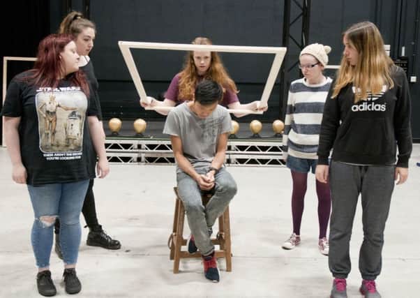 Sheffield College students in rehearsal
