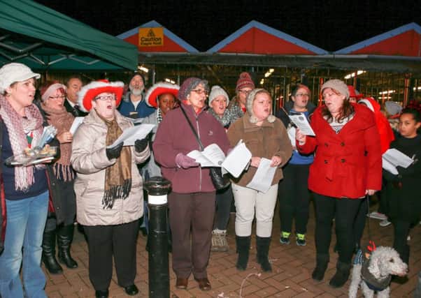 Mexborough Christmas lights switch on   Carol Singers